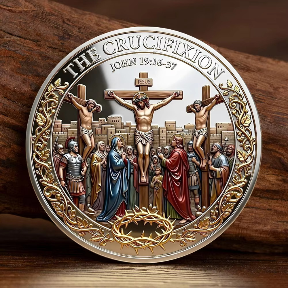 Christian Crucifixion Resurrection Coin Jesus Christ John 19:16-37 Religious