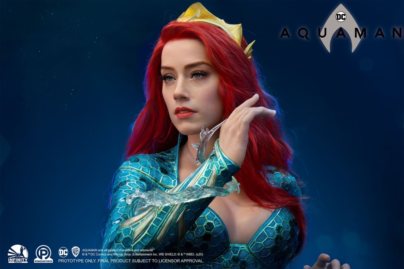 MERA BUST 1:1 LIFE-SIZE INFINITY STUDIOS MINT CONDITION MERA BUST 1:1 LIFE-SIZE INFINITY STUDIOS MINT CONDITION