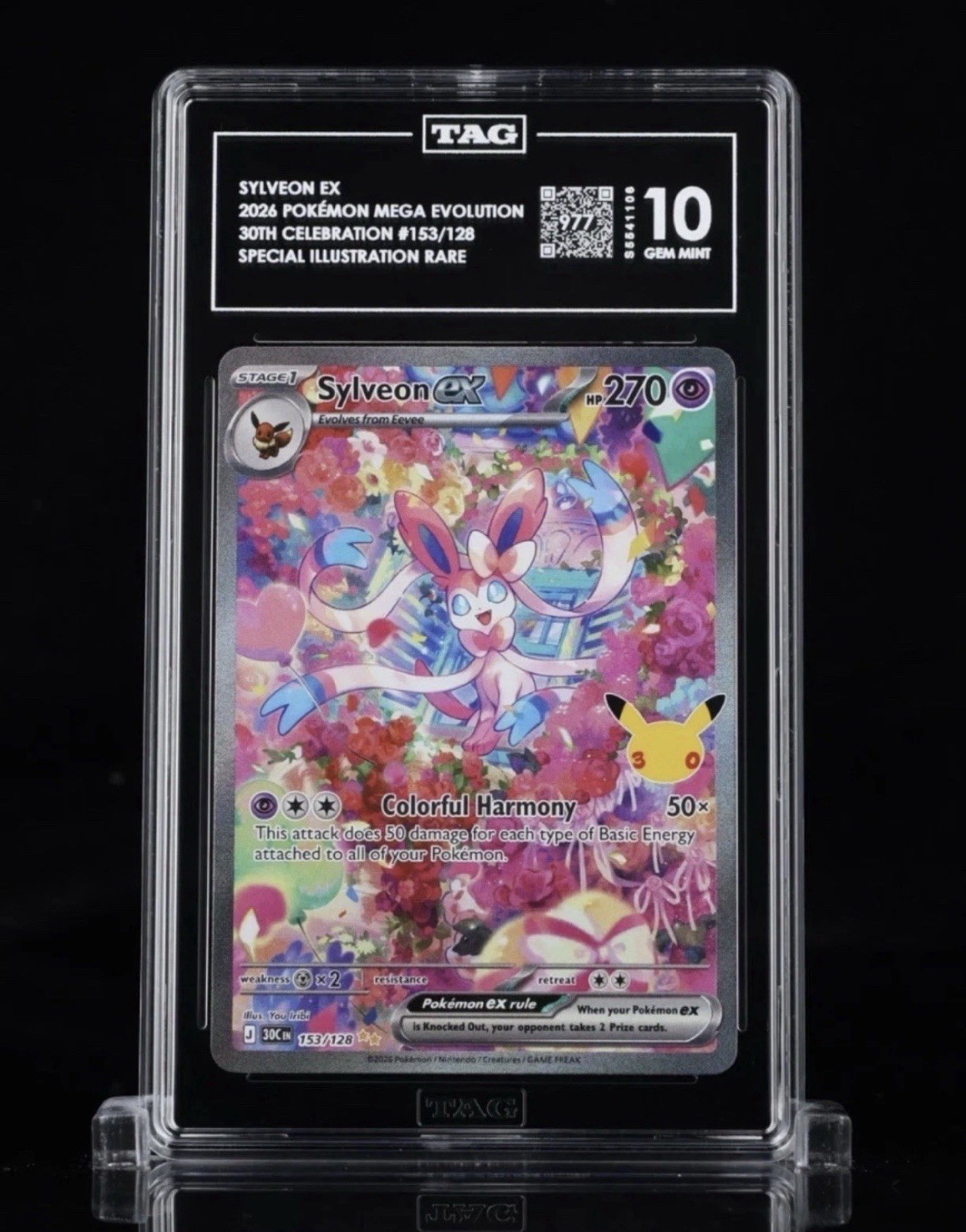 Sylveon Ex SIR 30th Anniversary Celebrations TAG 10 Sylveon Ex SIR 30th Anniversary Celebrations TAG 10