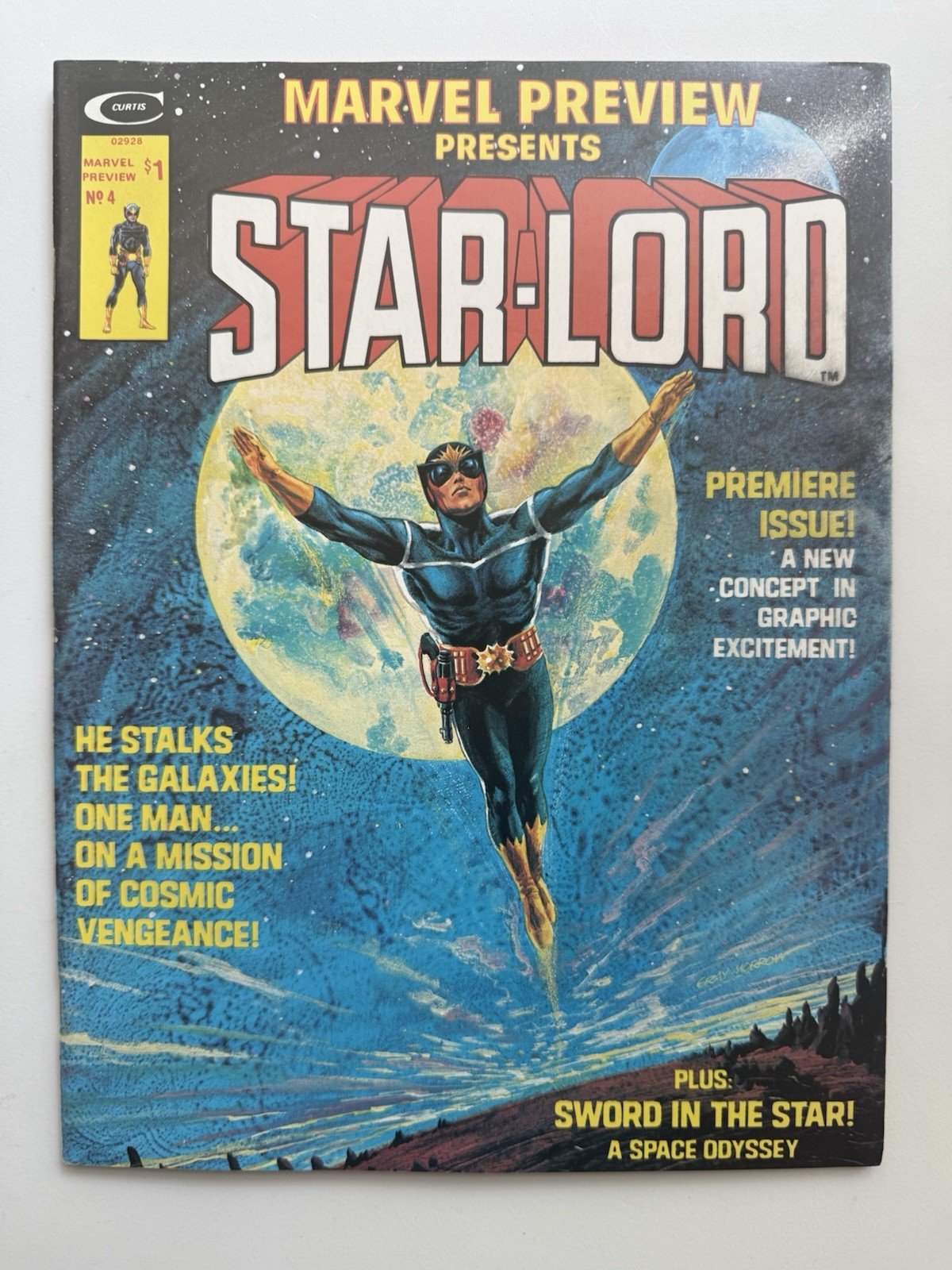 Marvel Preview #4 1976 First Appearance of Star Lord VF/VF+ Beautiful Copy Marvel Preview #4 1976 First Appearance of Star Lord VF/VF+ Beautiful Copy