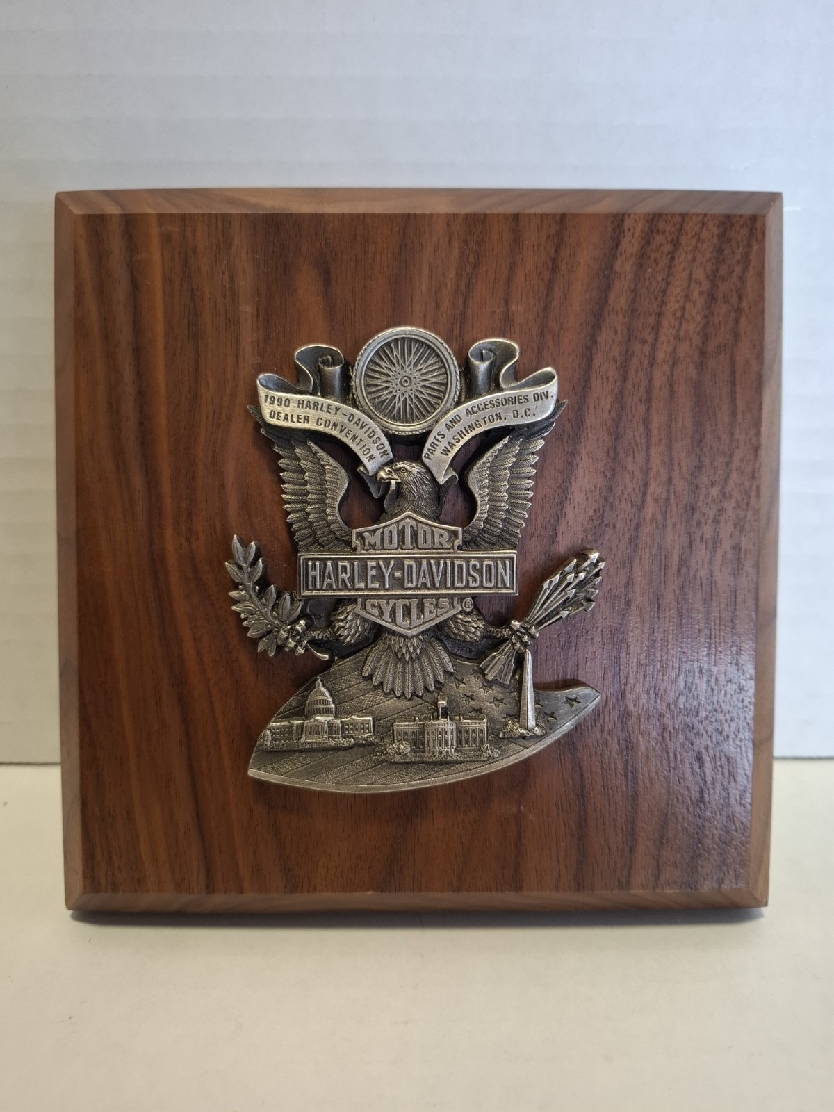  Vintage Harley Davidson 1990 Dealer Convention/Dealer Meeting Plaque