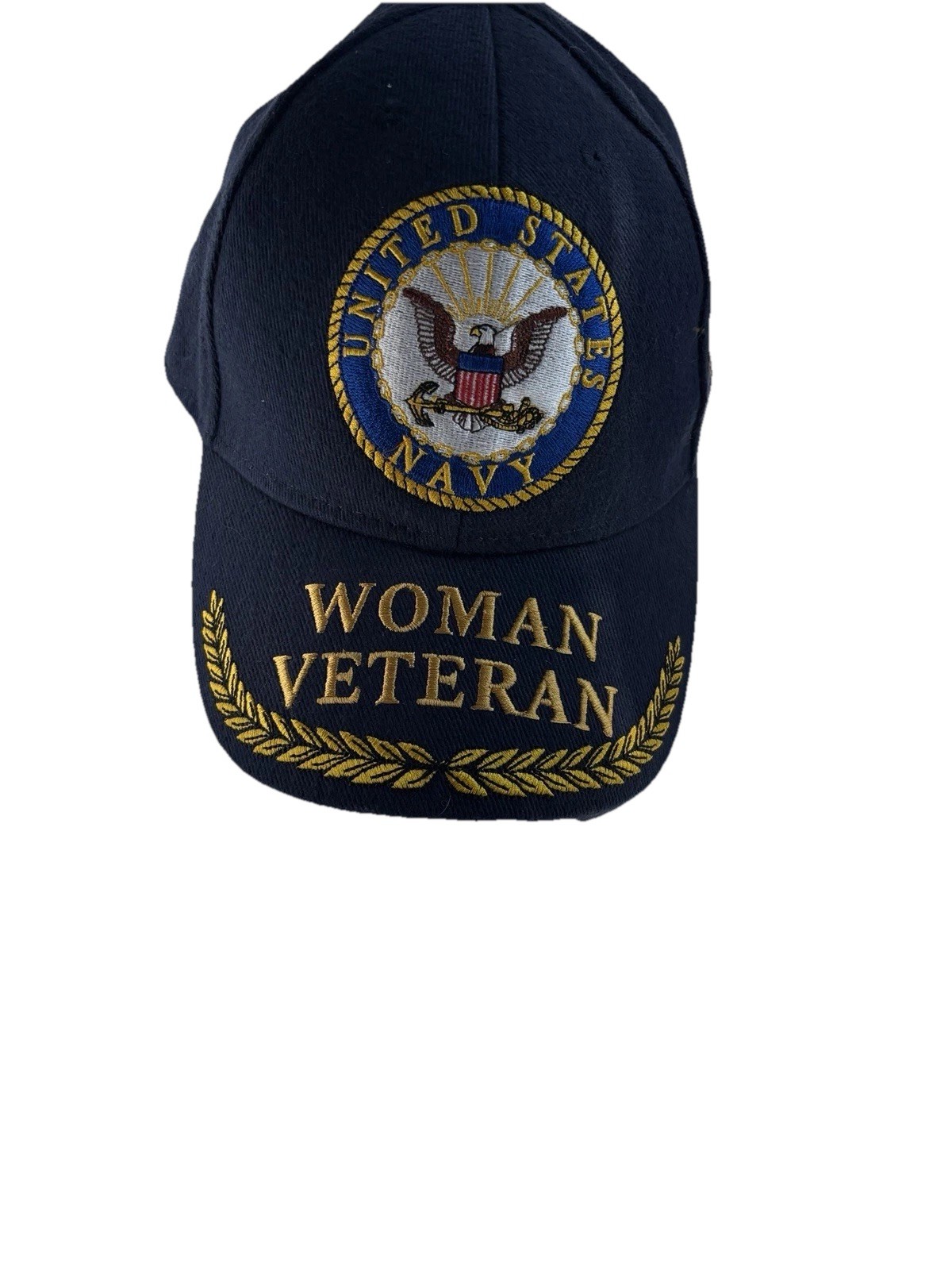 Embroidered Baseball Cap Military Woman Navy New SnapBack