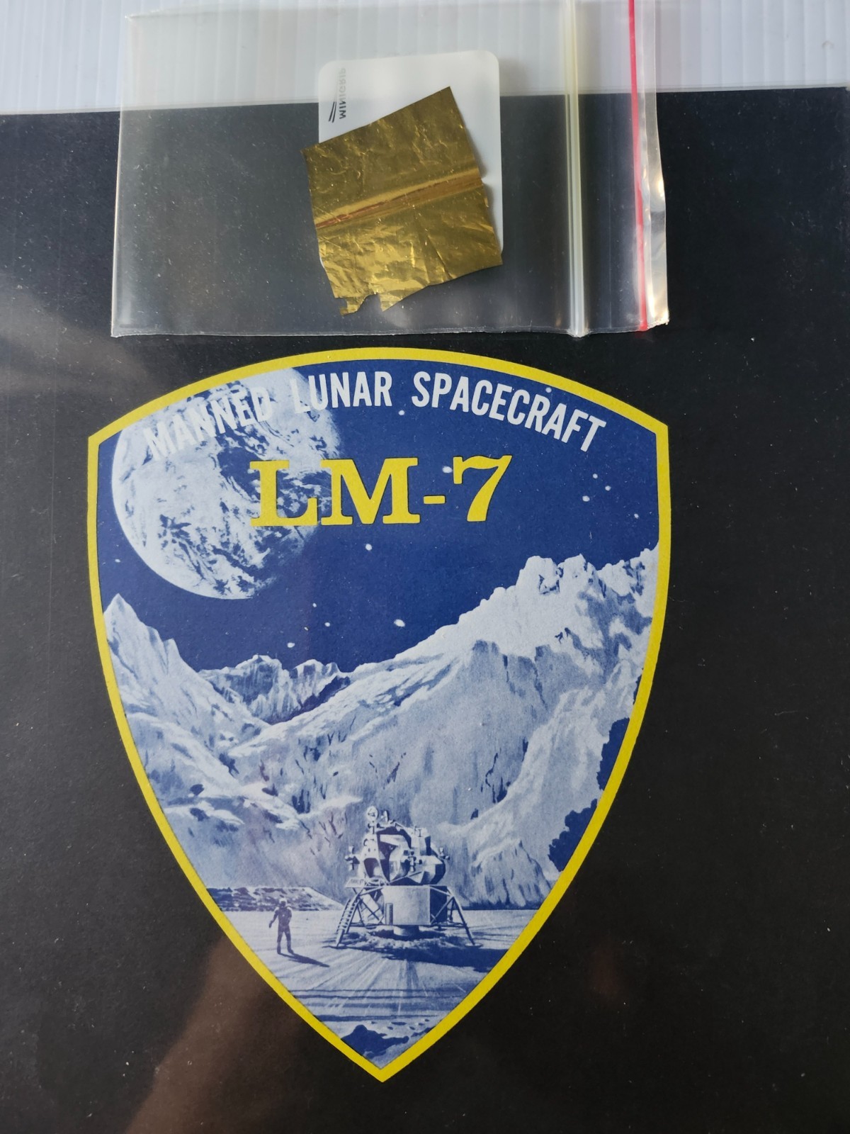Apollo 13 Grumman page #2. LM-7 was Aquarius. Apollo era Kapton foil included