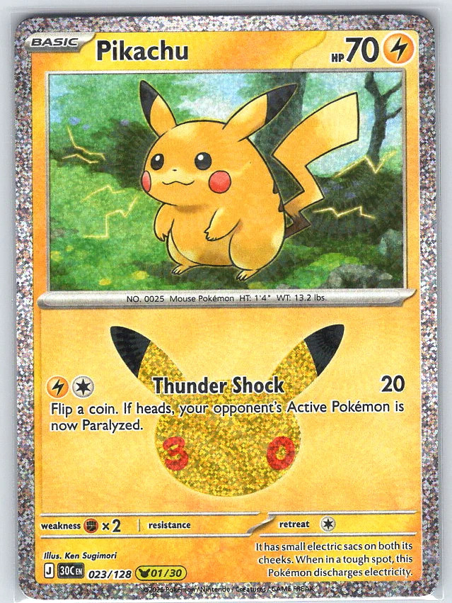 Pikachu #023/128 Pokémon Card