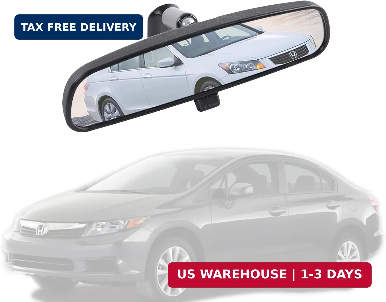 Genuine OEM Honda Rear View Mirror, Day/Night Interior Rearview mirror | 1998-20 Genuine OEM Honda Rear View Mirror, Day/Night Interior Rearview mirror | 1998-20