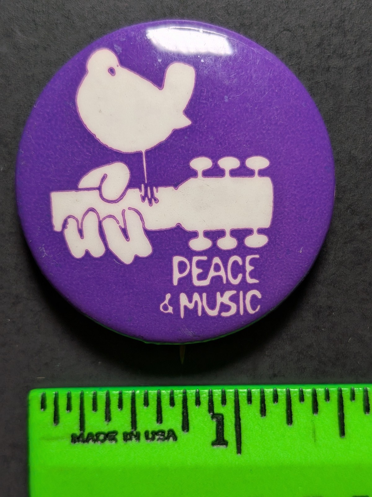 Vintage 1969? Woodstock Music Festival Pinback Pin Vintage 1969? Woodstock Music Festival Pinback Pin