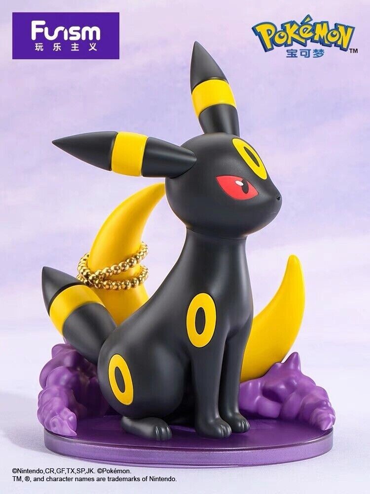New Funism Pokémon Umbreon Prime Figure Sofubi Eevee Pokemon 18cm SALE