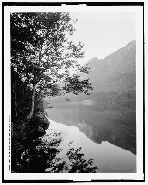 Profile Lake New Hampshire 1900s Eagle Cliff White Mountains Lake View
