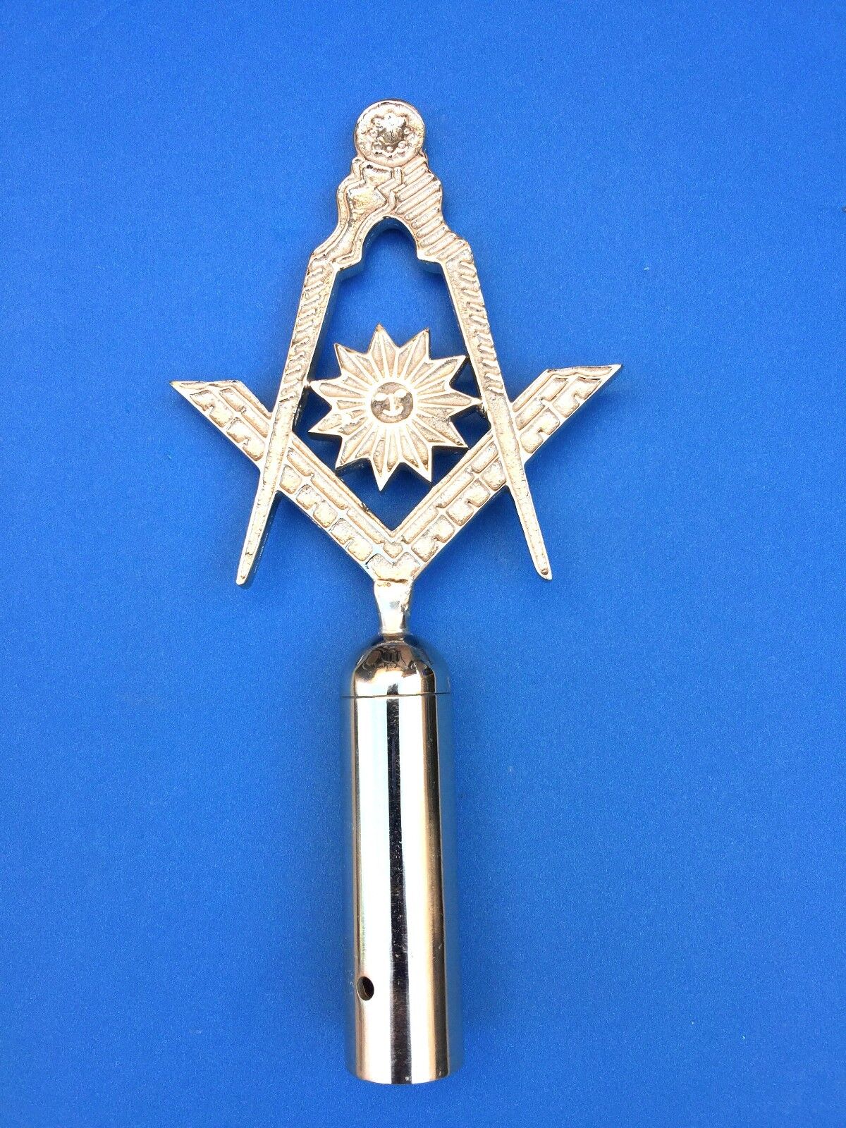 Lodge Senior Decon Top Rod for Masonic Ceremonies Silver Finished