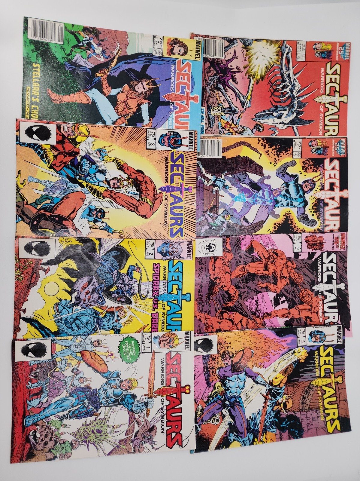 Sectaurs #1-8, Complete Series, Marvel Comics, 1985, Symbion, Set, Full Run, VTG Sectaurs #1-8, Complete Series, Marvel Comics, 1985, Symbion, Set, Full Run, VTG