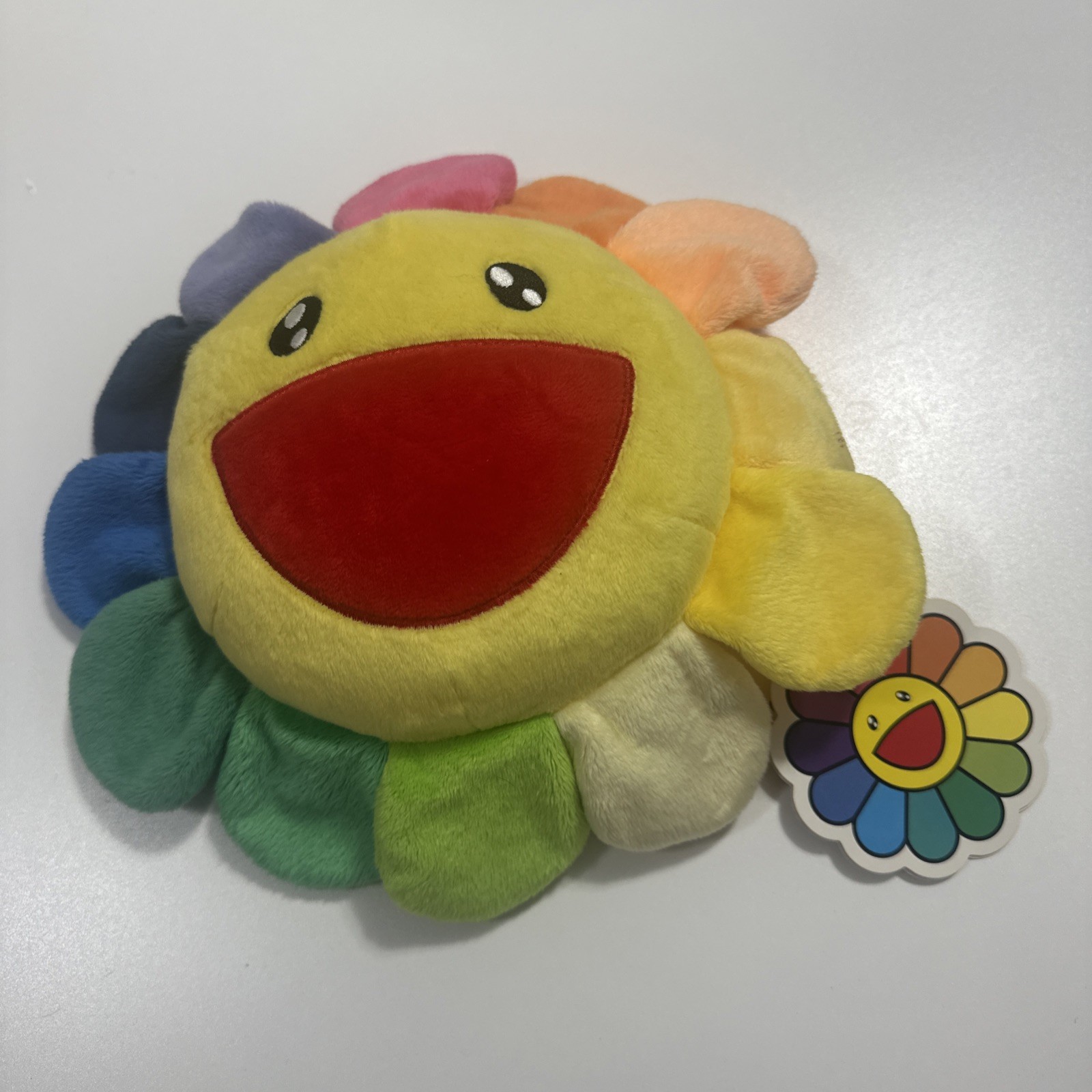 Takashi Murakami Kuta Kuta flower Rainbow Cushion New With tags 30cm 12 Inches.