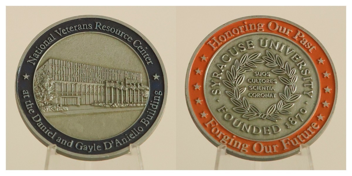 Syracuse University National Veterans Resource Center Challenge Coin  3#A