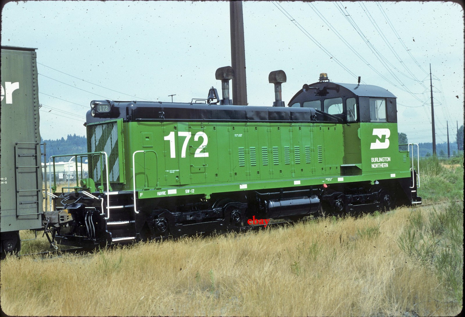 PK Burlington Northern 172 - Original Slide PK Burlington Northern 172 - Original Slide