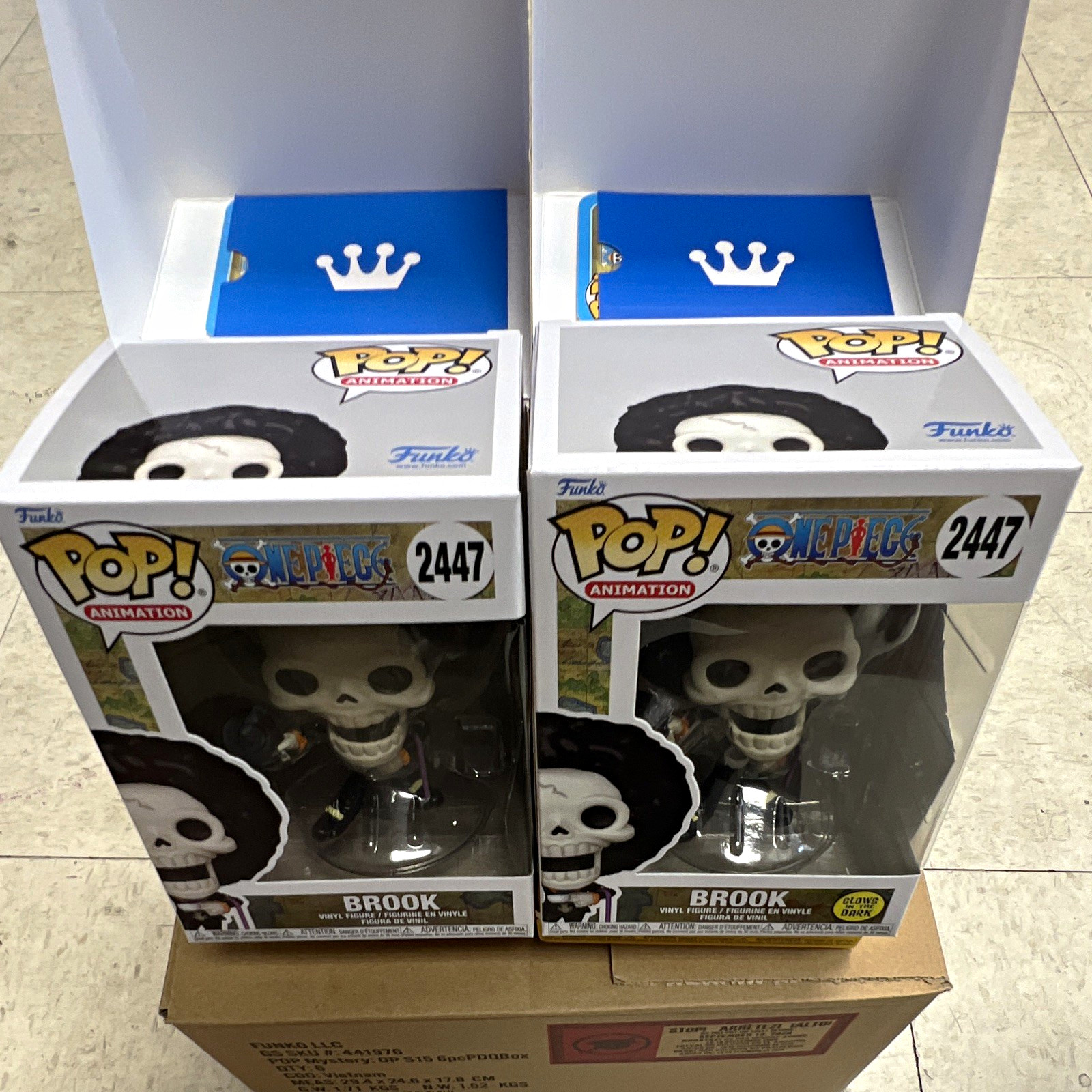 Funko Pop Animation One Piece Brook #2447 Glow in the Dark  Mystery 