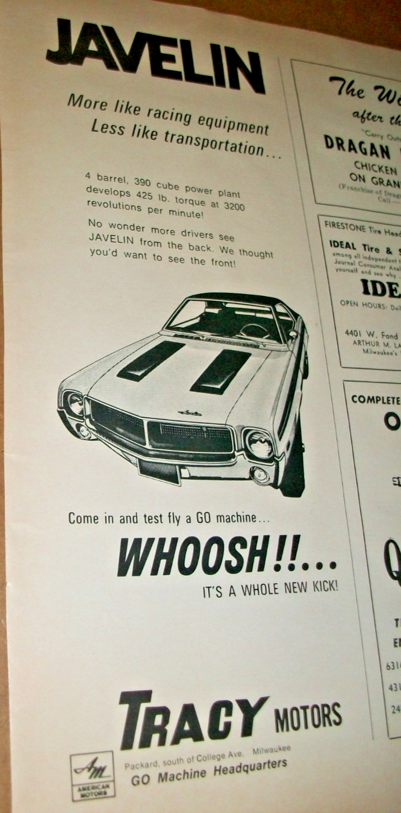 1969 AMC Javelin program car ad-\