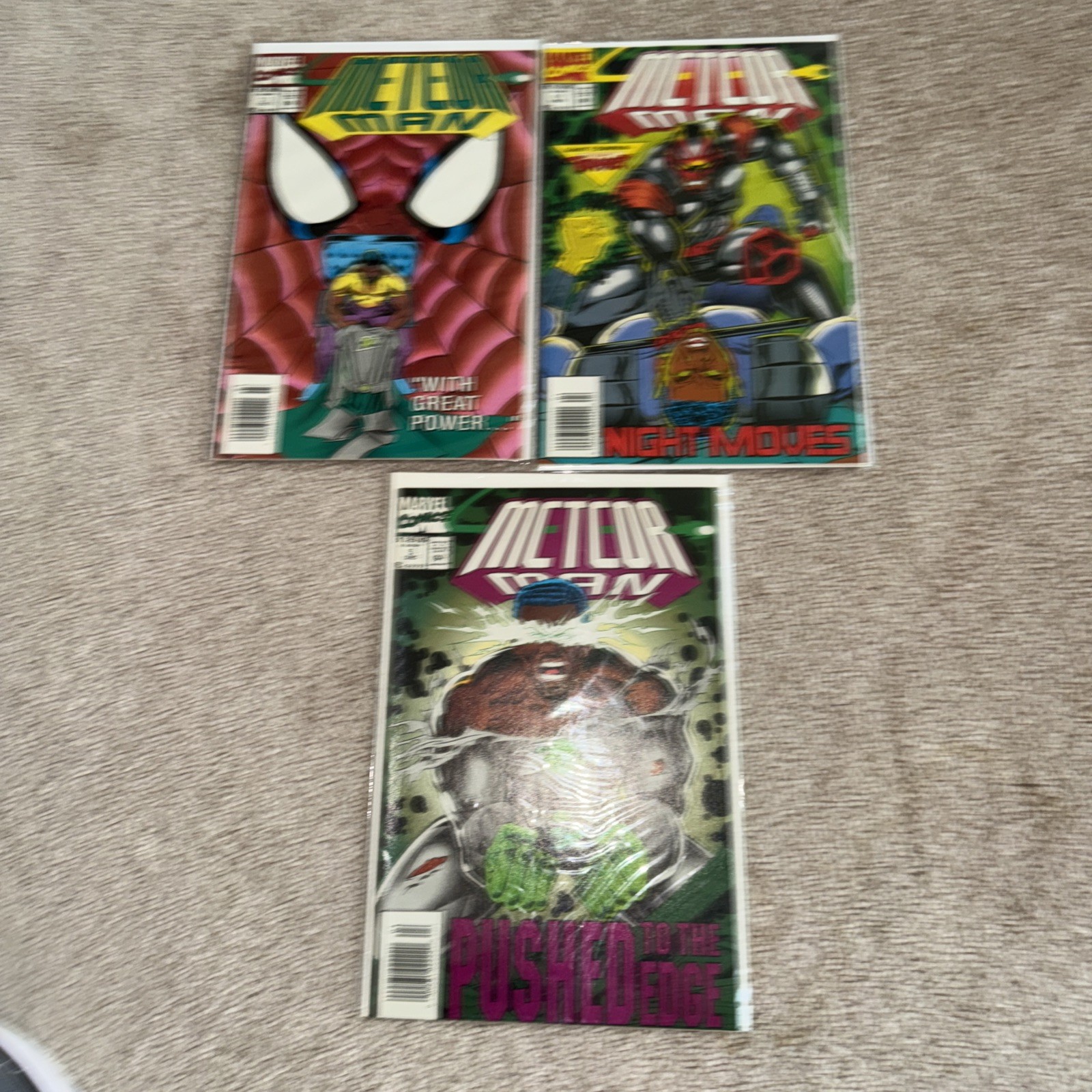METCOR MAN COMIC BOOK LOT, 3,4,5. BAGGED & BOARDED MARVEL METCOR MAN COMIC BOOK LOT, 3,4,5. BAGGED & BOARDED MARVEL