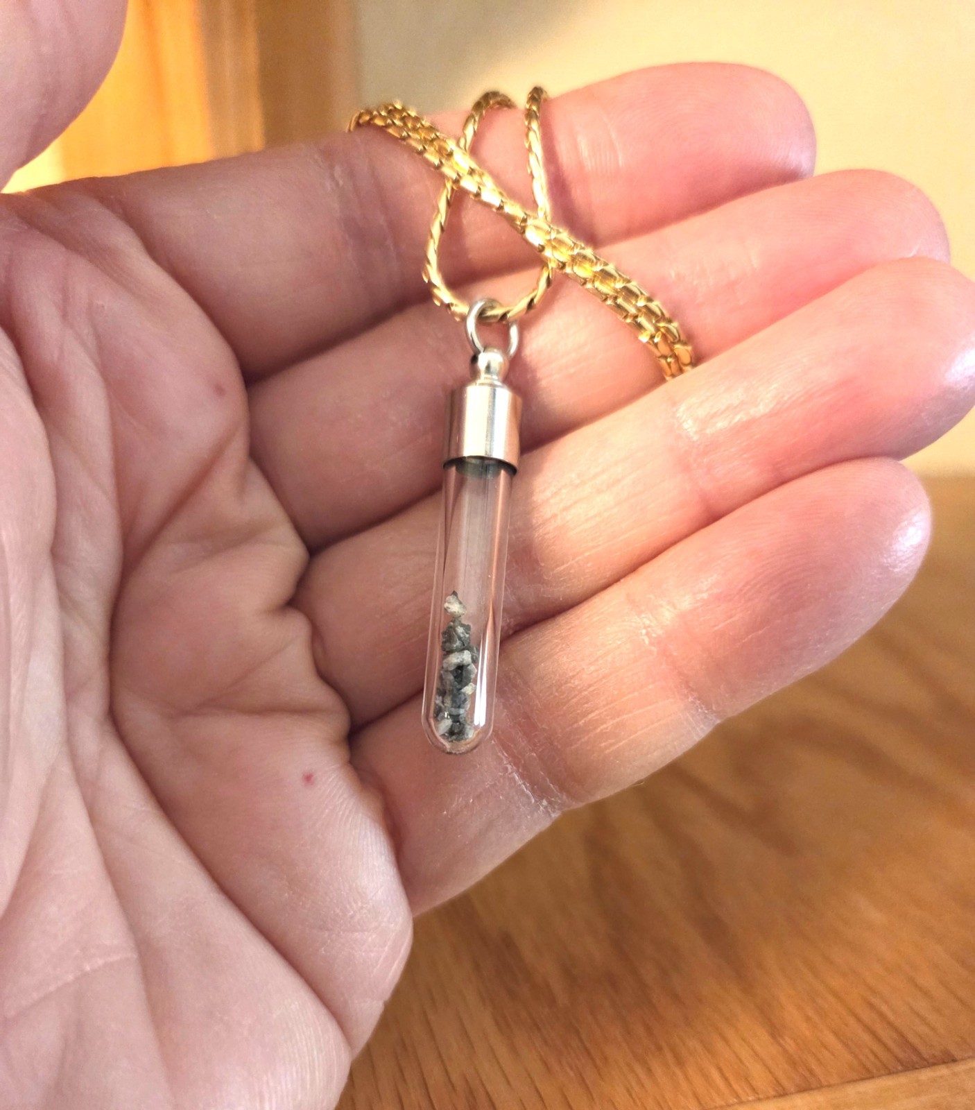 Moon Rock Pendant, Lunar Meteorite Necklace Jewelry With Authenticity Card