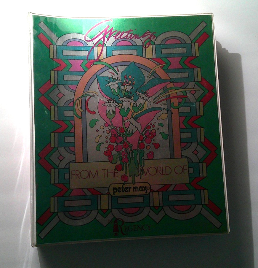 *RARE ORIGINAL 1973 PETER MAX OOP PROMOTIONAL PSYCHEDELIC ART CARD BINDER* *RARE ORIGINAL 1973 PETER MAX OOP PROMOTIONAL PSYCHEDELIC ART CARD BINDER*