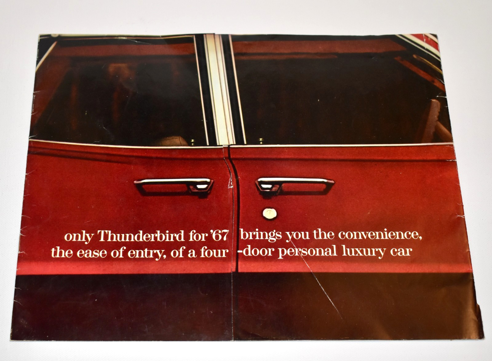 Original Vtg 1967 Ford Thunderbird Sales Brochure Dealer Catalog - Suicide Doors