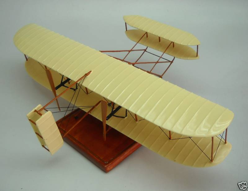 Flyer-III Wright Flyer Airplane Private Desktop Kiln Dried Wood Model Big New