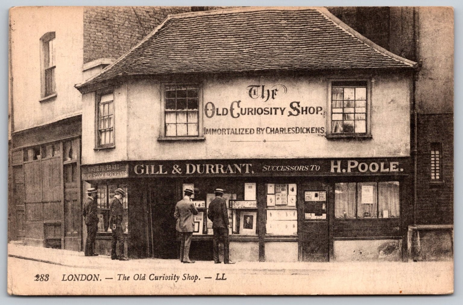 Old Curiosity Shop London Charles Dickens Lévy Sons Postcard c1900s F486 Old Curiosity Shop London Charles Dickens Lévy Sons Postcard c1900s F486