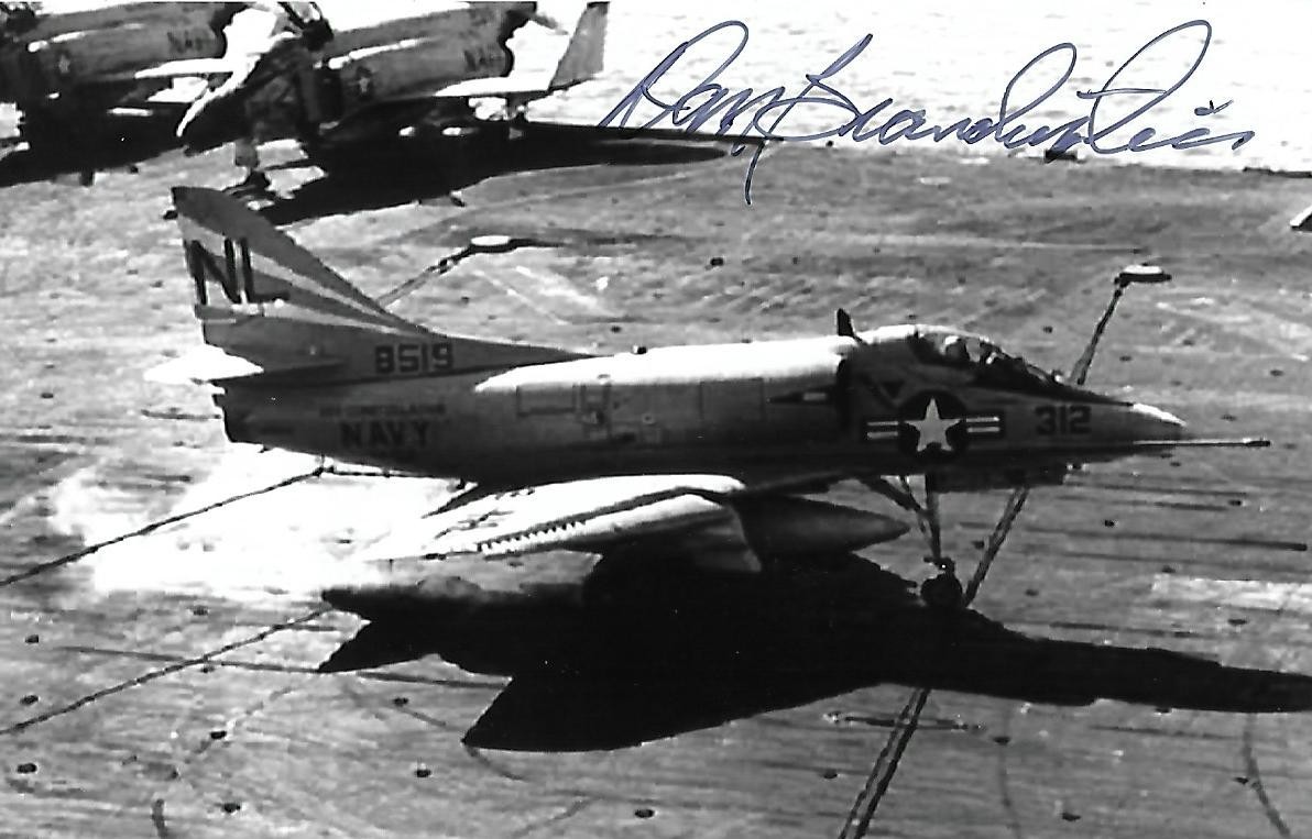 Daniel Brandenstein signed 4x6 photo Vietnam War Pilot NASA RARE COA LOOK