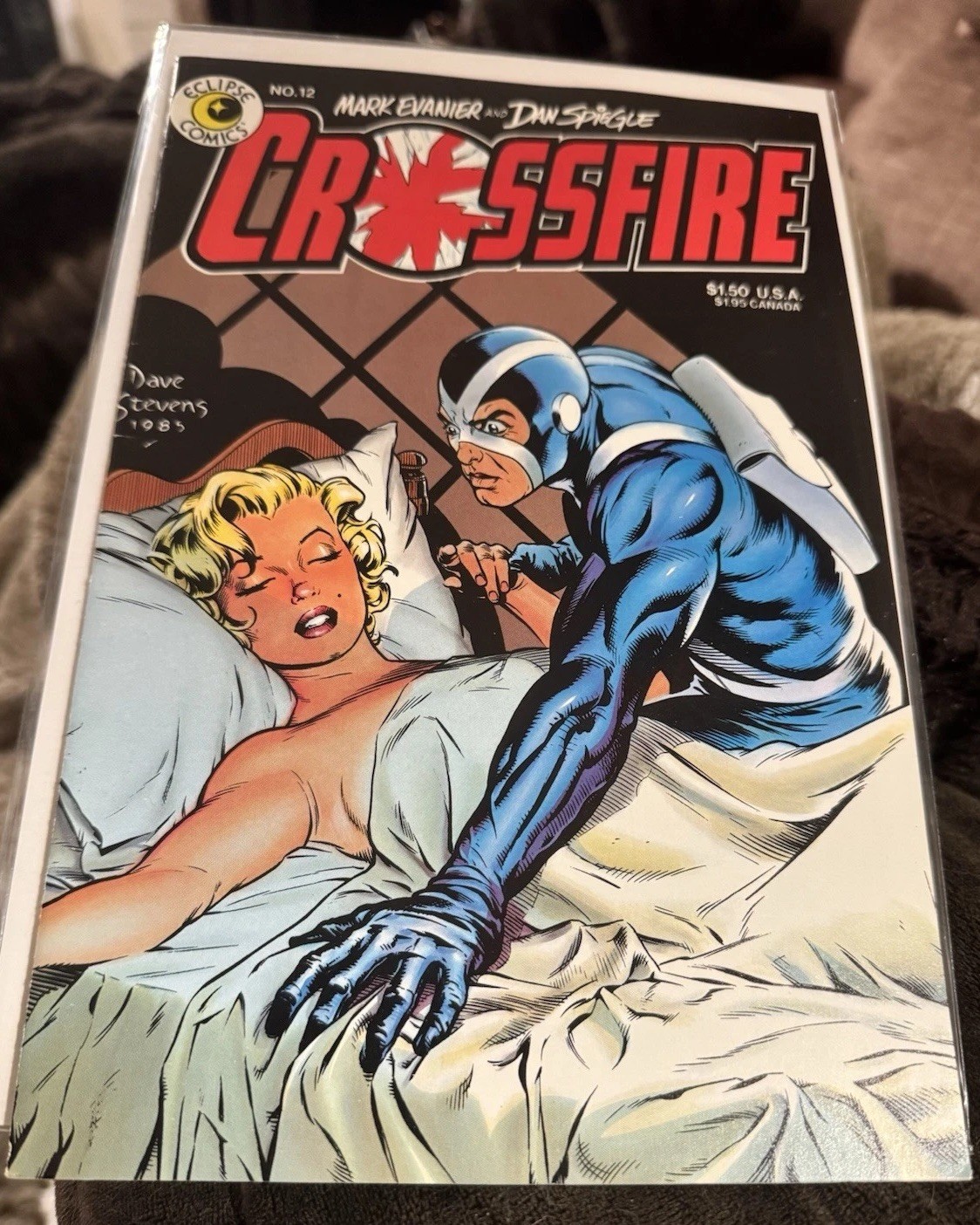 Crossfire #12 1985 Dave Stevens Marilyn Monroe Cover Art Comic Book VF good girl