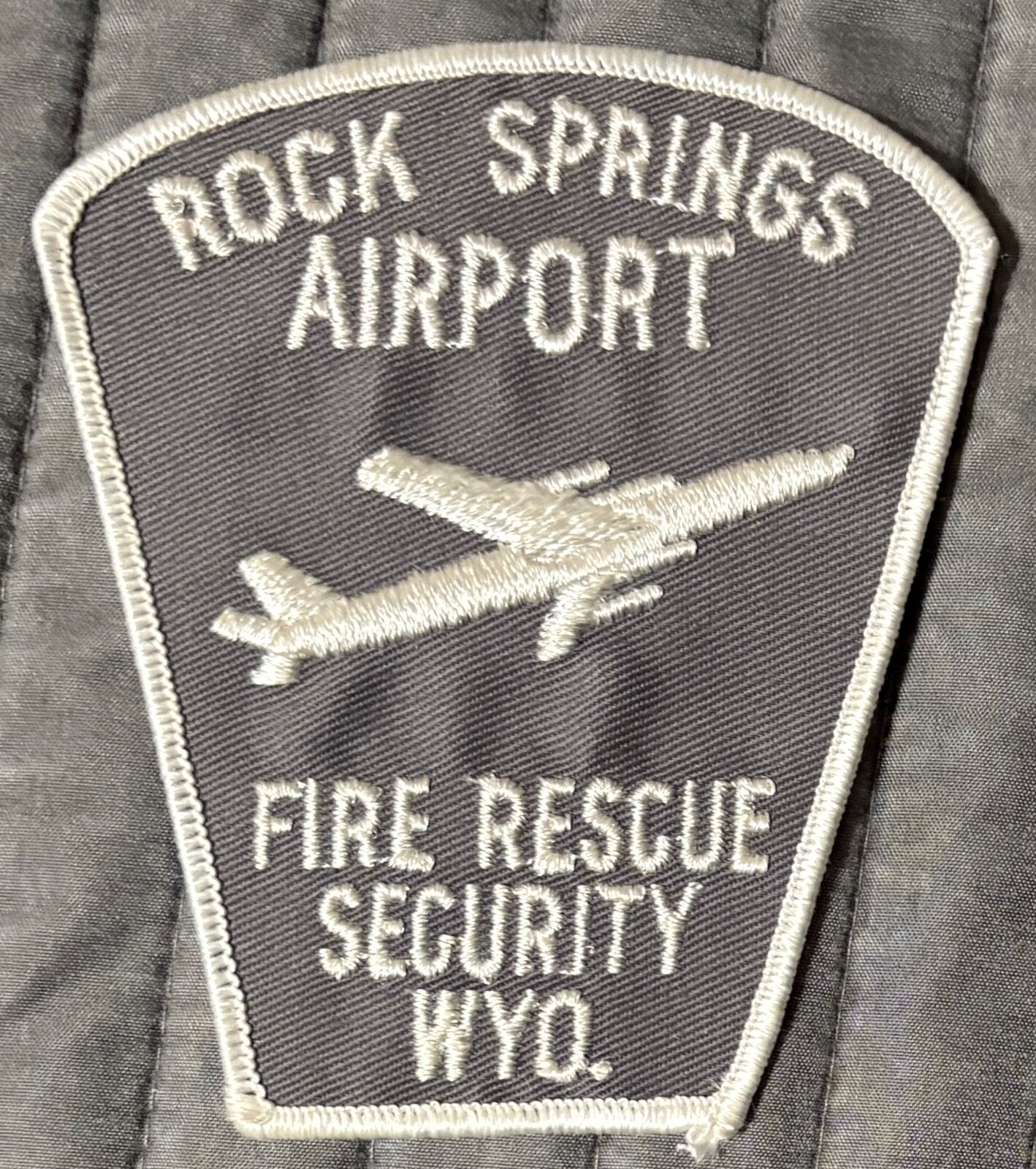 Rare Obsolete Vintage Rock Springs Wyoming WY Airport Fire Rescue Security Patch