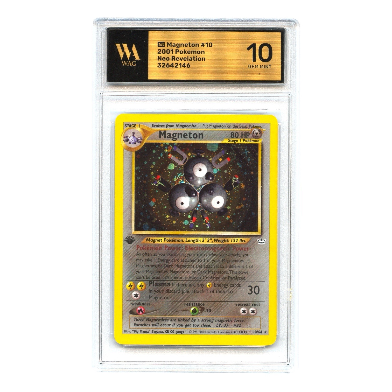 1st Edition Magneton #10/64 Holo Neo Revelation - Last Sold PSA 10 Was $38,000