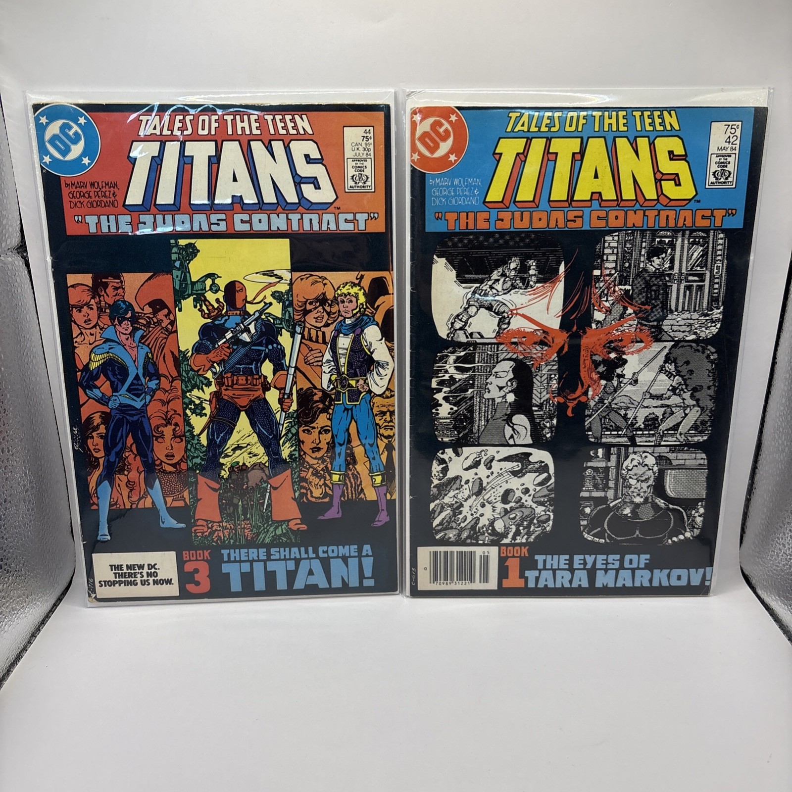 Tales Of The Teen Titans #44 1st Appearance Of Nightwing Facsimile + #42  Judas