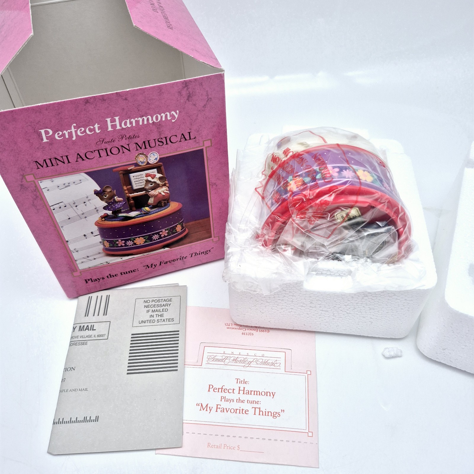 Enesco Perfect Harmony Suite Petites Musical Figurine Favorite Things New N Box 