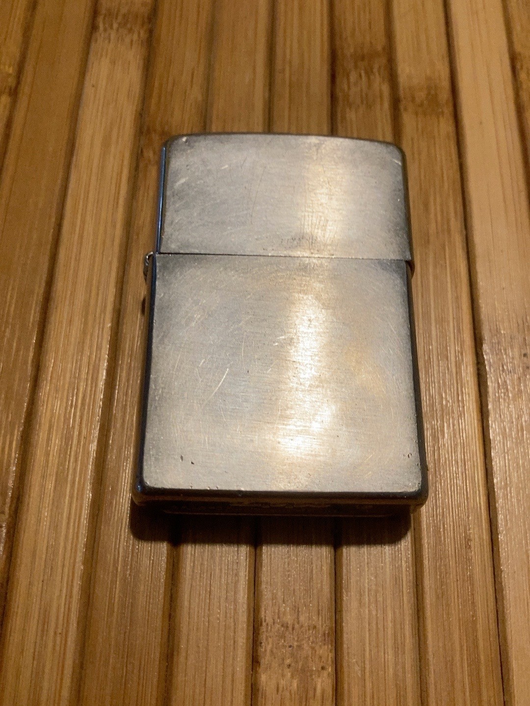 Vintage 1996 Zippo Brushed Chrome Lighter I XII w Genuine C XII Insert
