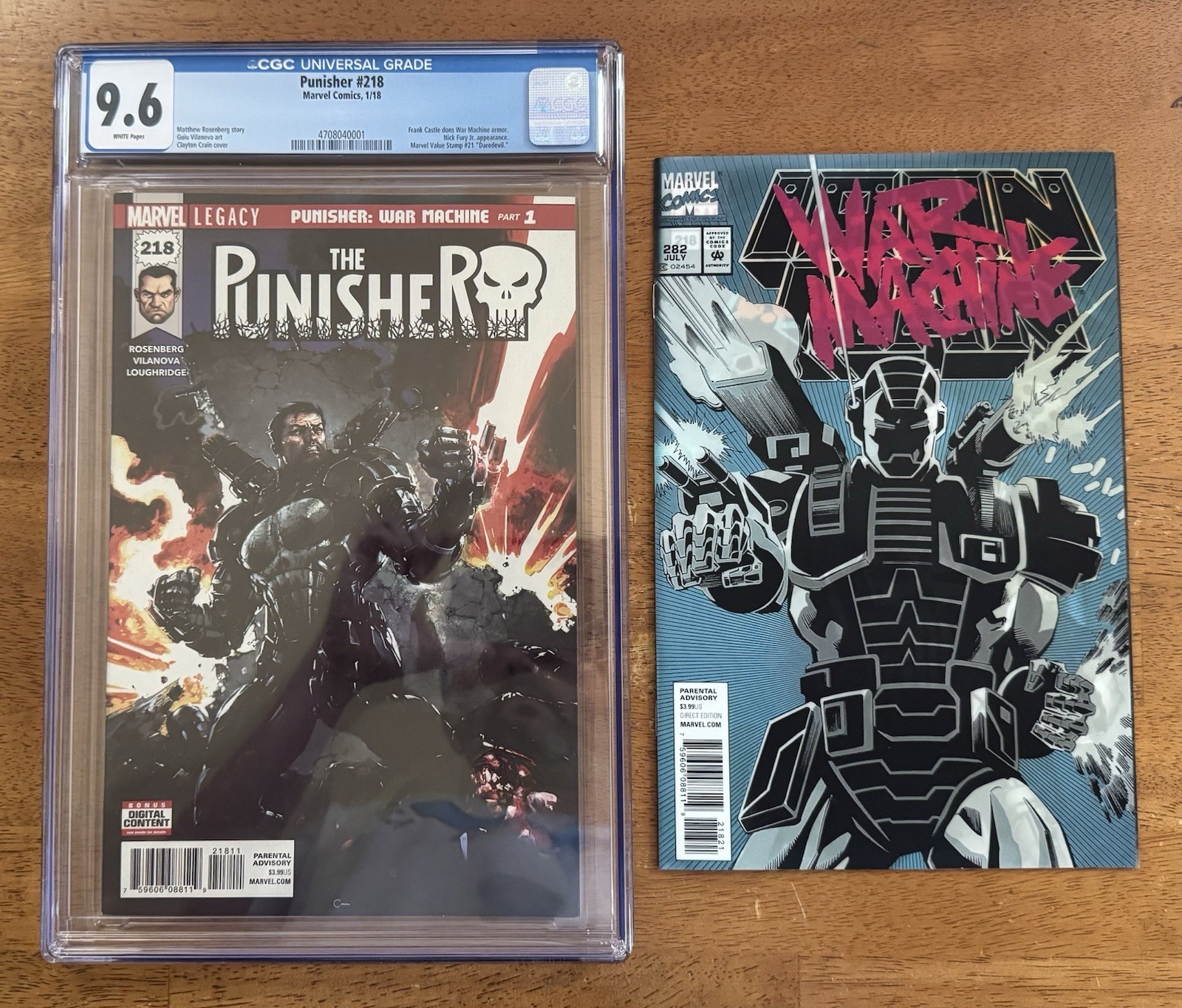 PUNISHER #218 CGC 9.6 2018 Clayton Crsin 1st Punisher War Machine + NM Raw Copy PUNISHER #218 CGC 9.6 2018 Clayton Crsin 1st Punisher War Machine + NM Raw Copy