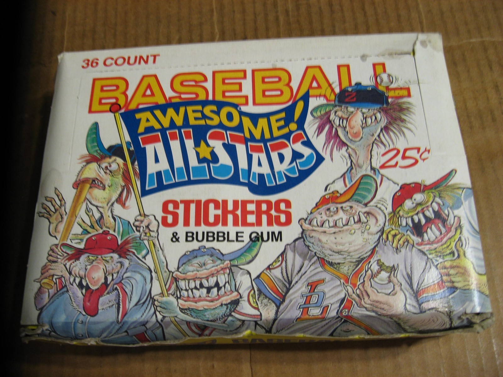 1988 LEAF Baseball Awesome All-Stars Stickers & Bubble Gum 36 Sealed Wax Packs