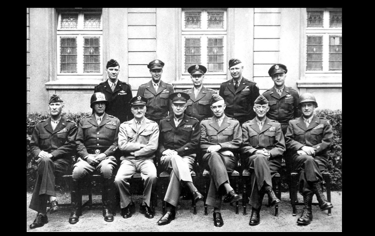 United States Generals Group PHOTO George Patton Dwight Eisenhower World War 2