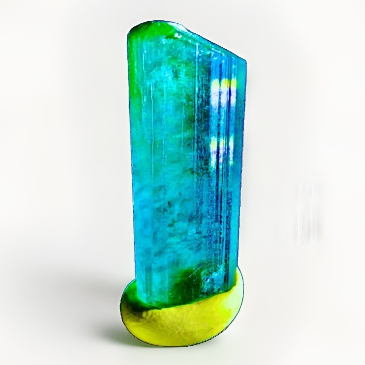 Rare Large Green Blue Tourmaline Crystal Raw Natural Specimen Rough Gemstone