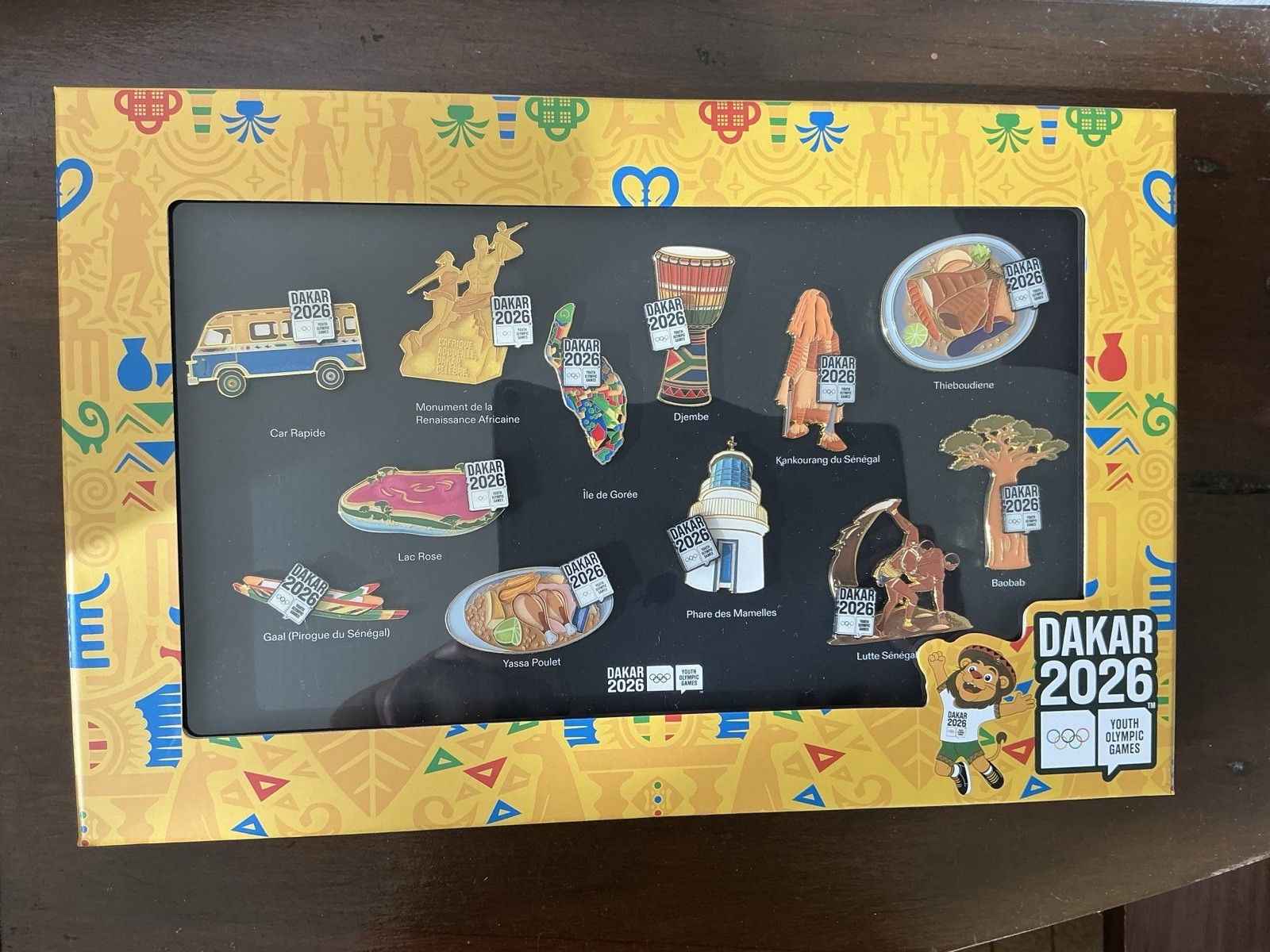 Dakar 2026 Youth Olympic Games Beautiful 12 Pin Set With Monuments N Senegalese Dakar 2026 Youth Olympic Games Beautiful 12 Pin Set With Monuments N Senegalese