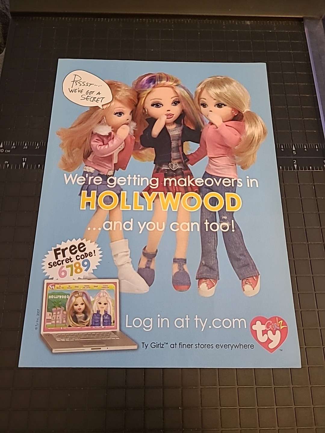 Ty Girlz Hollywood 2008 Print Ad 8x11 Great To Frame 