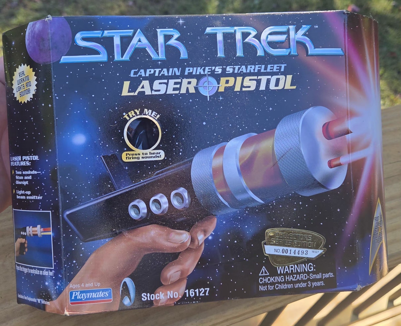 1997 Playmates Star Trek Captain Pike’s Starfleet Laser Pistol New Sealed 🔥 1997 Playmates Star Trek Captain Pike’s Starfleet Laser Pistol New Sealed 🔥