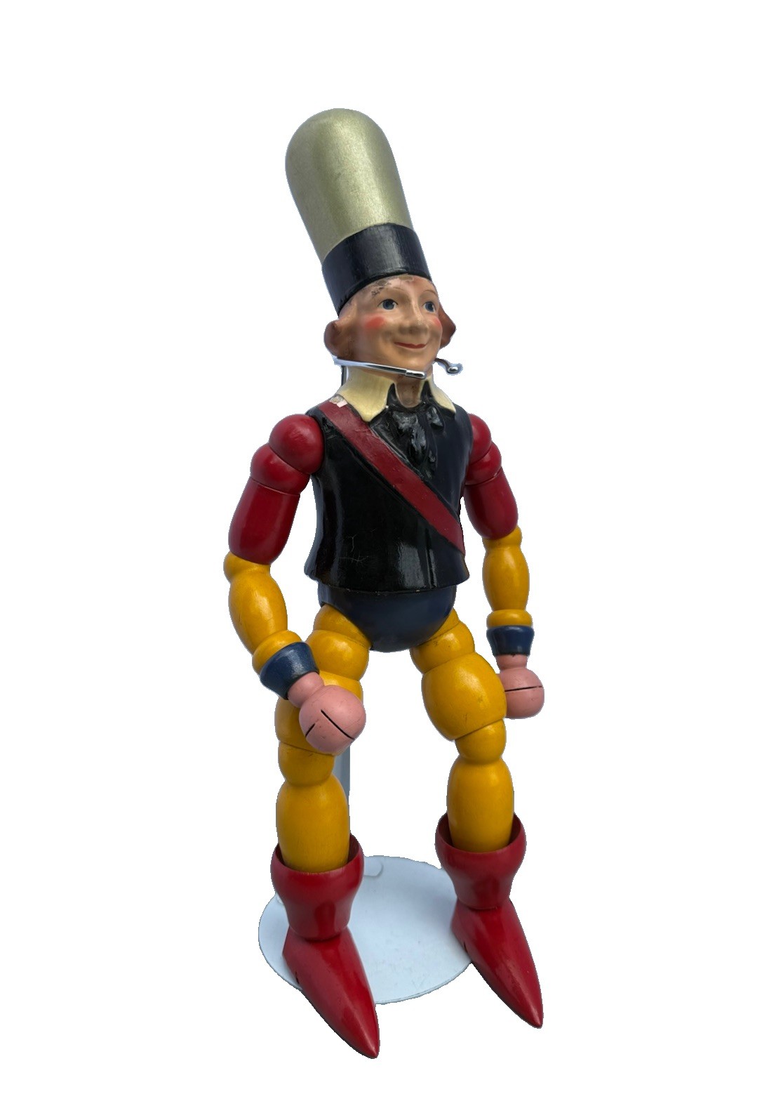 RCA Radiotron Advertising Wooden Toy Articulated Figure 1920s-30s RARE