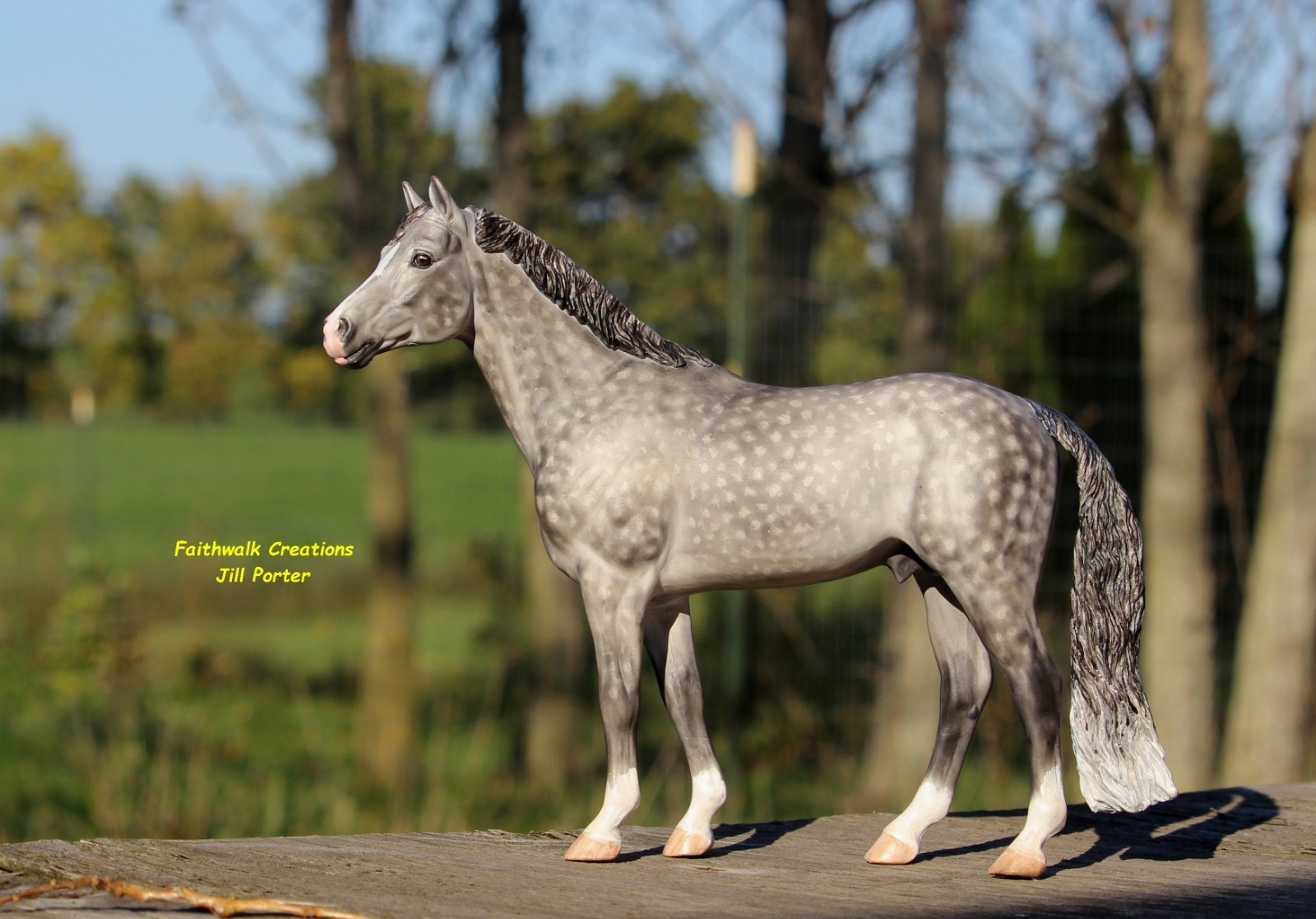 OOAK CM Breyer Traditional Warmblood Icodus Model Custom Dapple Grey Horse