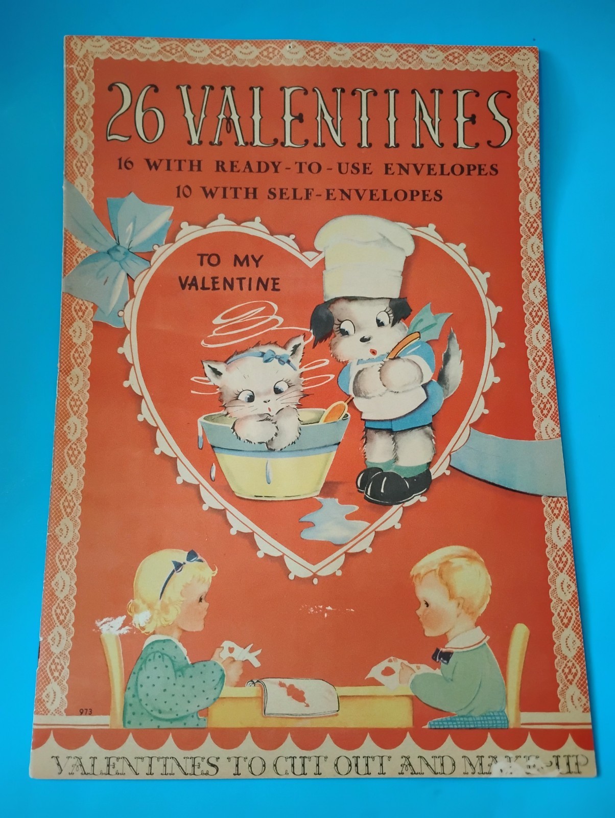 Vintage Unused Whitman Valentine Book To Cut Out & Make Up 1940 Anthropomorphic Vintage Unused Whitman Valentine Book To Cut Out & Make Up 1940 Anthropomorphic