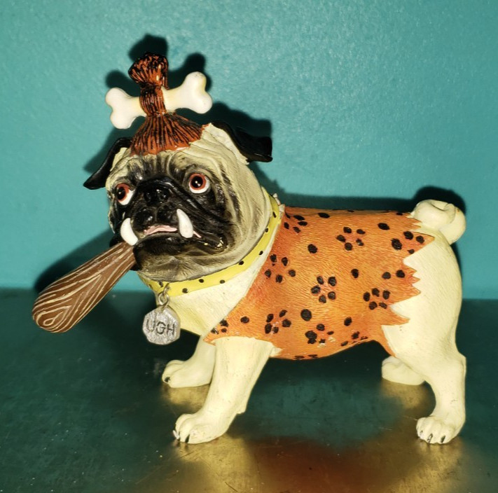 Westland Giftware Gifts Pugnacious Pug-nacious  Wilma Flintstone Cave Woman RARE