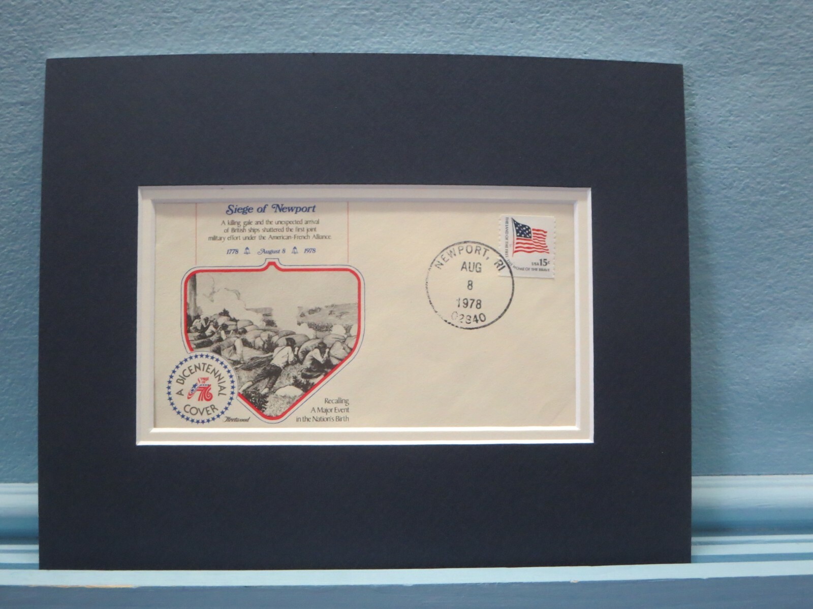 The Revolution - 1778 - Americans lay siege to Newport, RI & Commemorative Cover