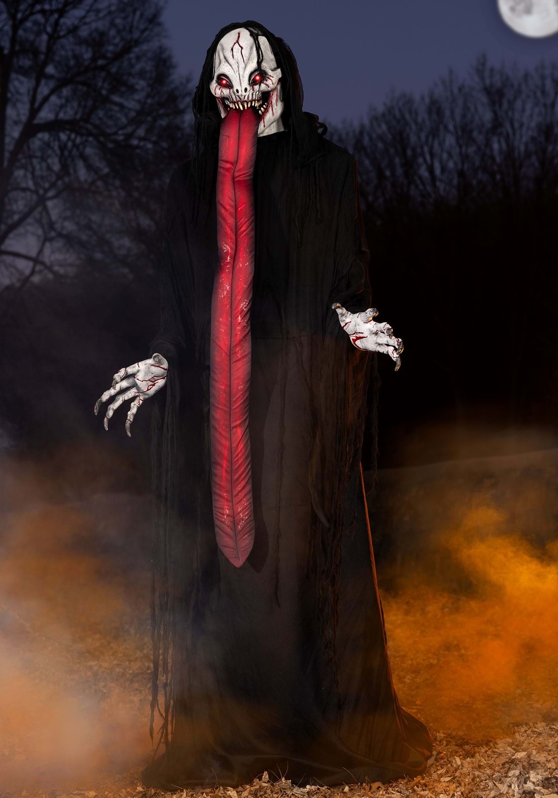 8 FT ANIMATED SALIVATION MONSTER HALLOWEEN ANIMATRONIC PROP