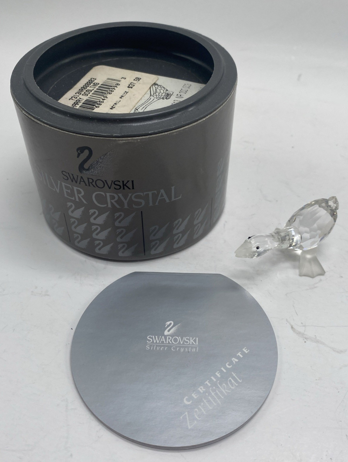 Swarovski Silver Crystal Harry Gosling Figurine A7613 NR 000 003 w/Original Box