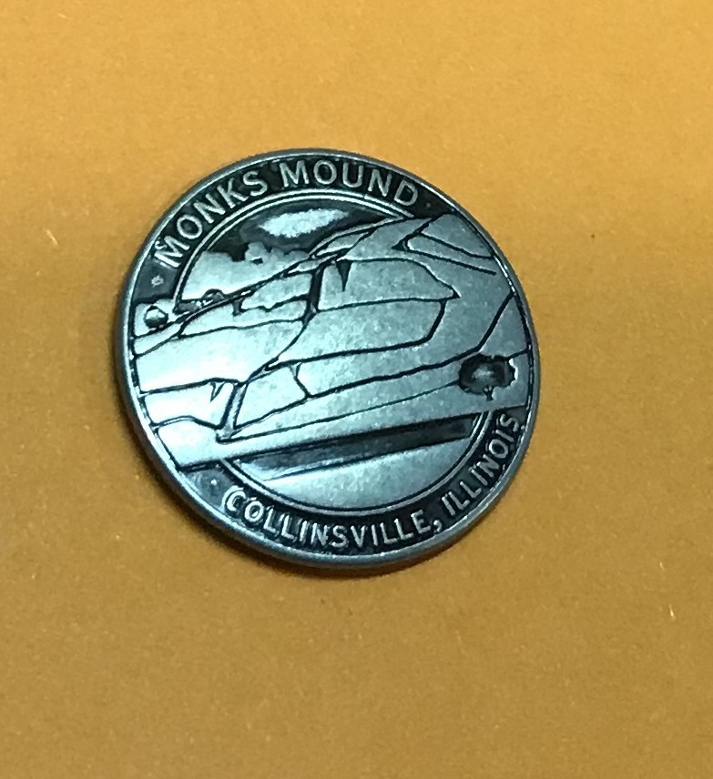 Cahokia Mounds World Heritage Site Collectible Token Cahokia Mounds World Heritage Site Collectible Token