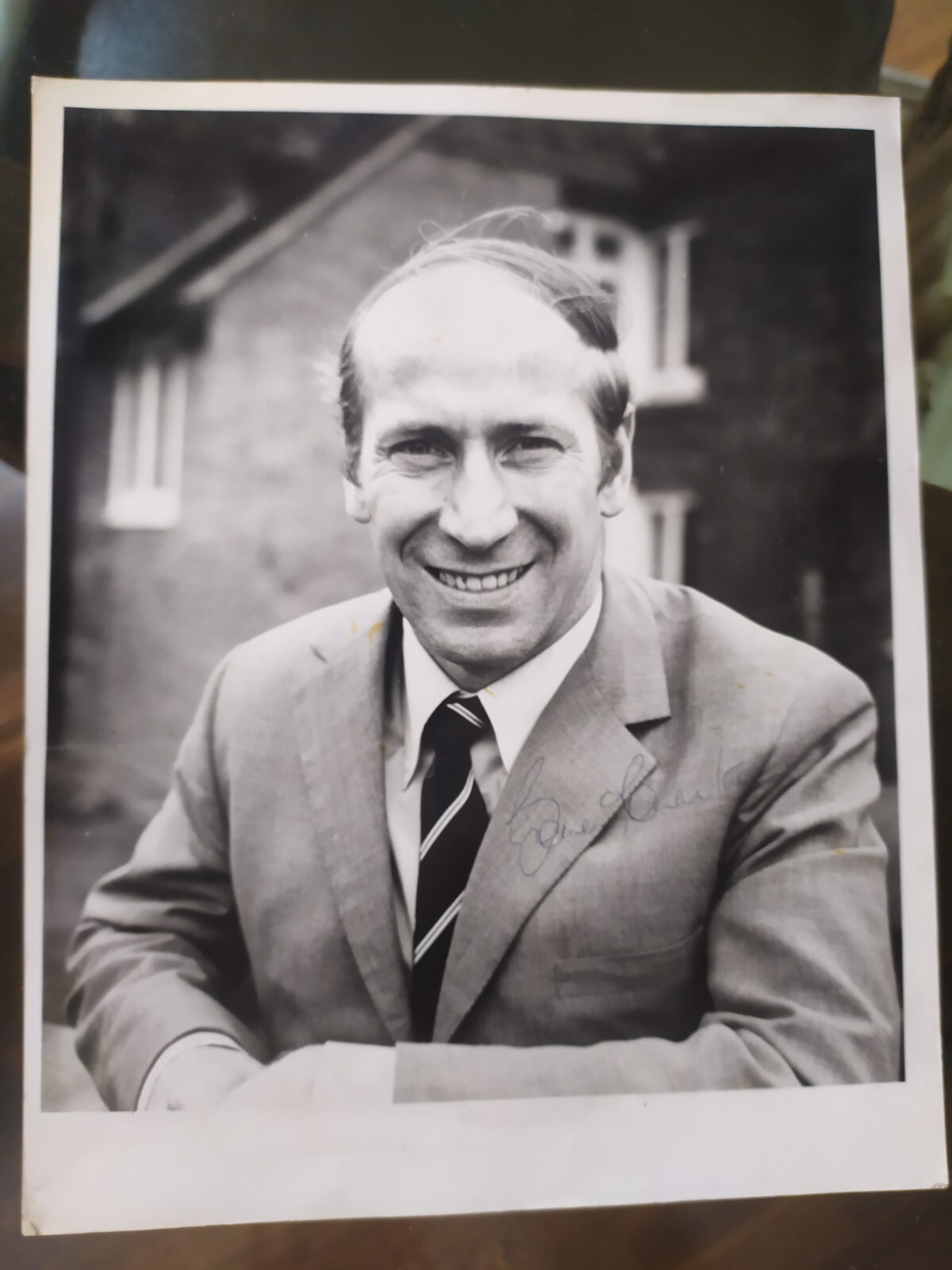 Bobby Charlton Photo With Autograph Late 1960s