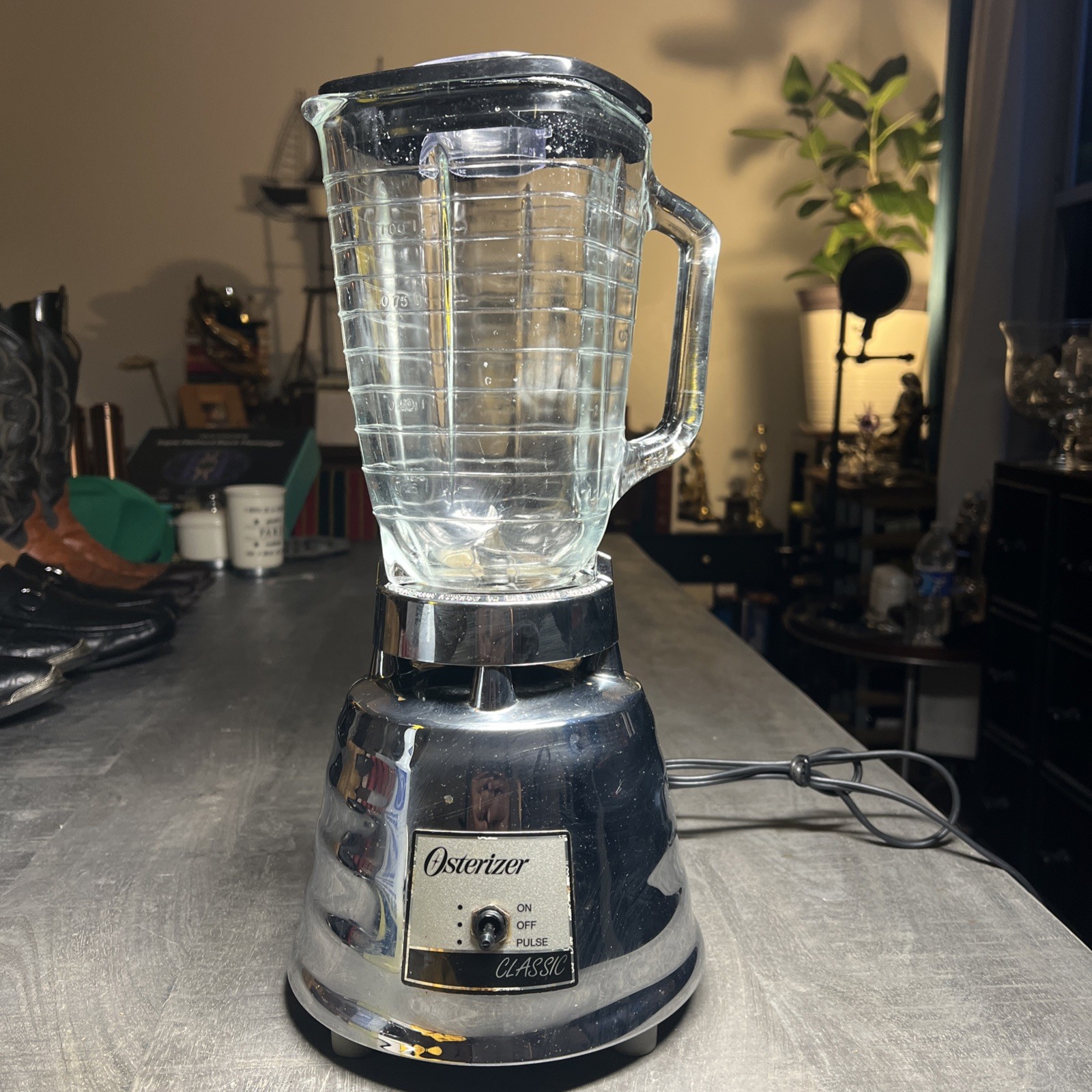 Vintage Osterizer Classic 5000 Beehive Chrome Blender Glass Jar Tested Works
