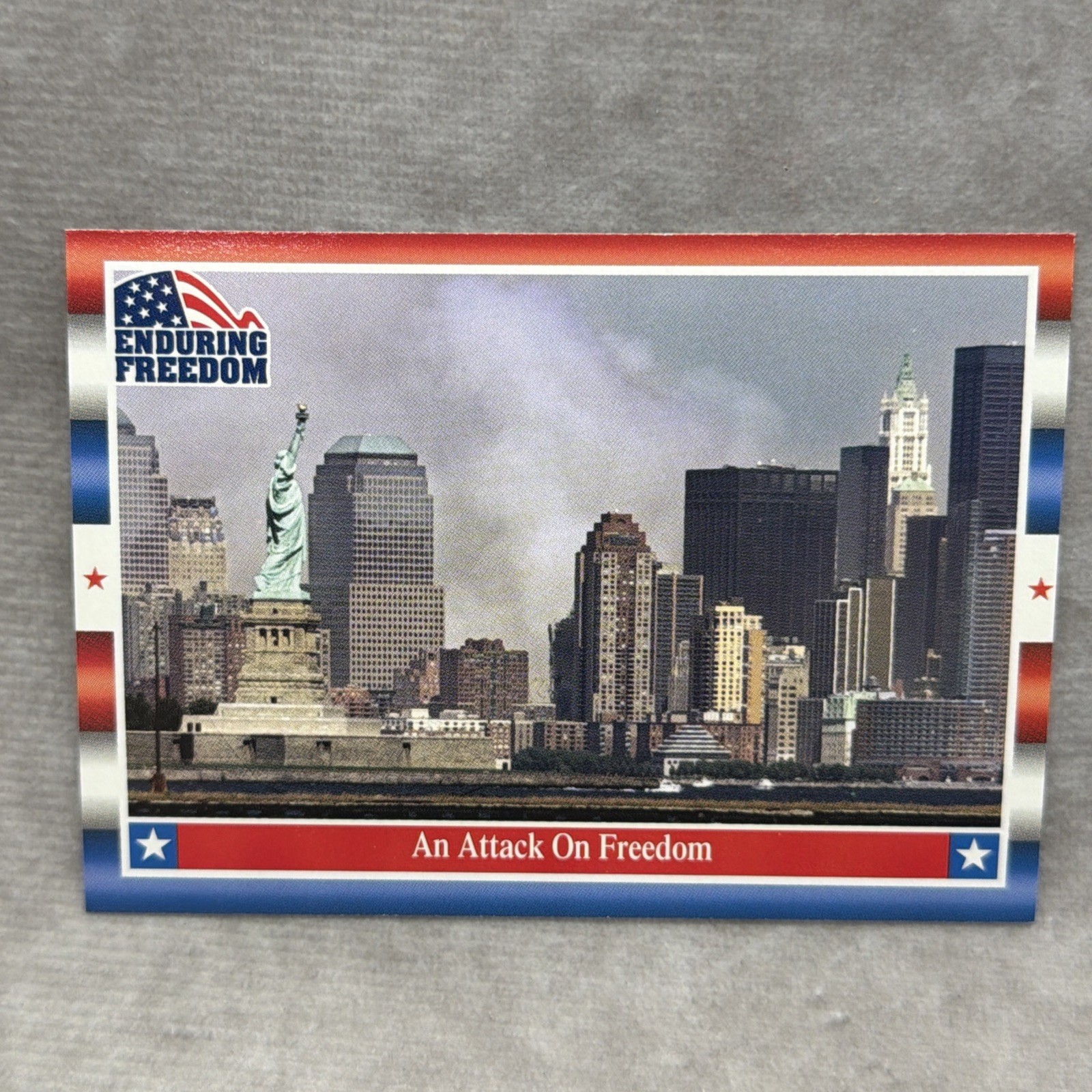 2001 Topps Enduring Freedom an Attack on Freedom World Trade Center #3